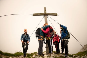 Schnupper-Klettersteig auf den Bernadeinkopf für Einsteiger